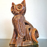 LARGE ABSTRACT CAT SCULPTURE BY ALVINO BAGNI (ITALY)
