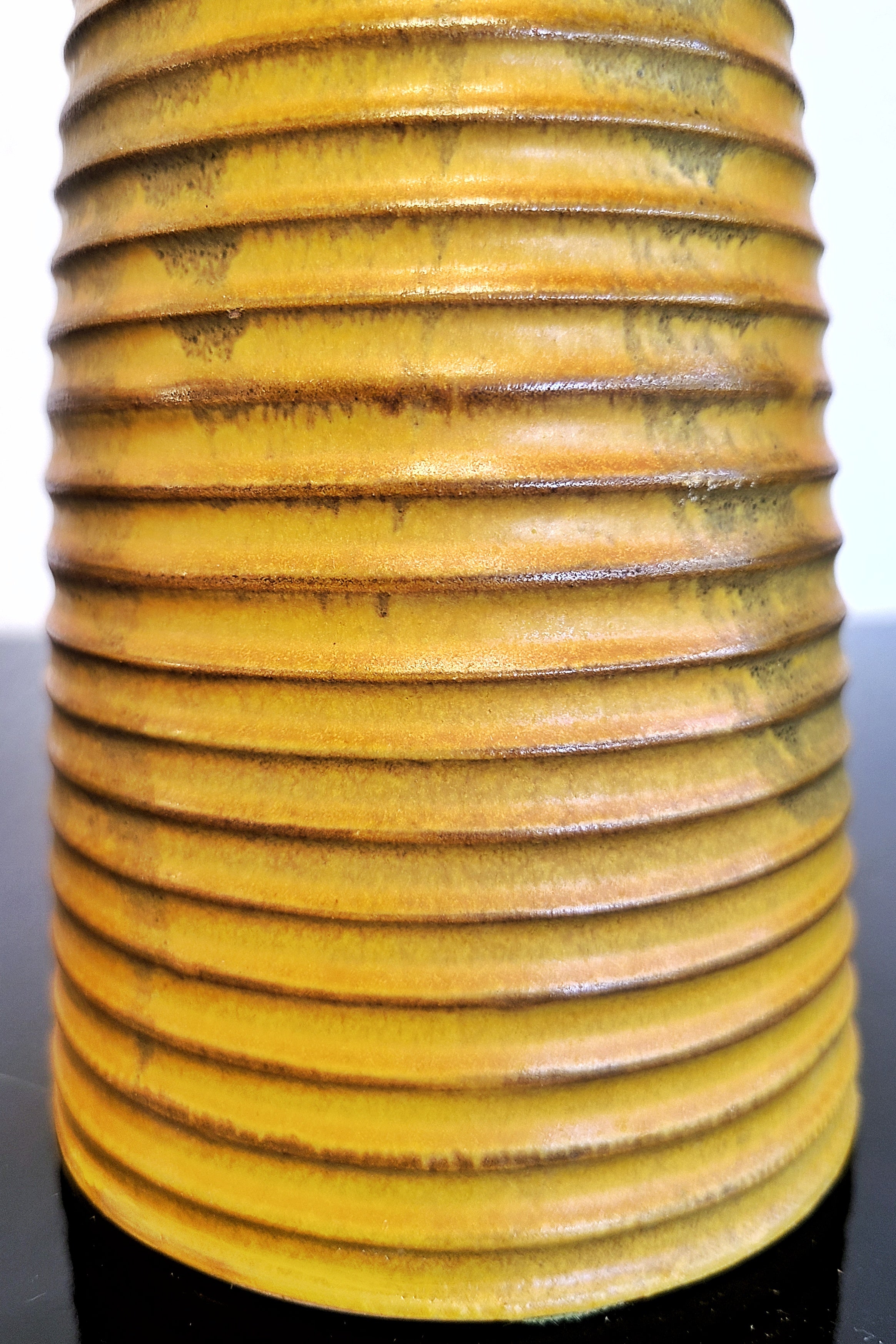 CONICAL VASE WITH BULB AND RIDGES BY ALVINO BAGNI