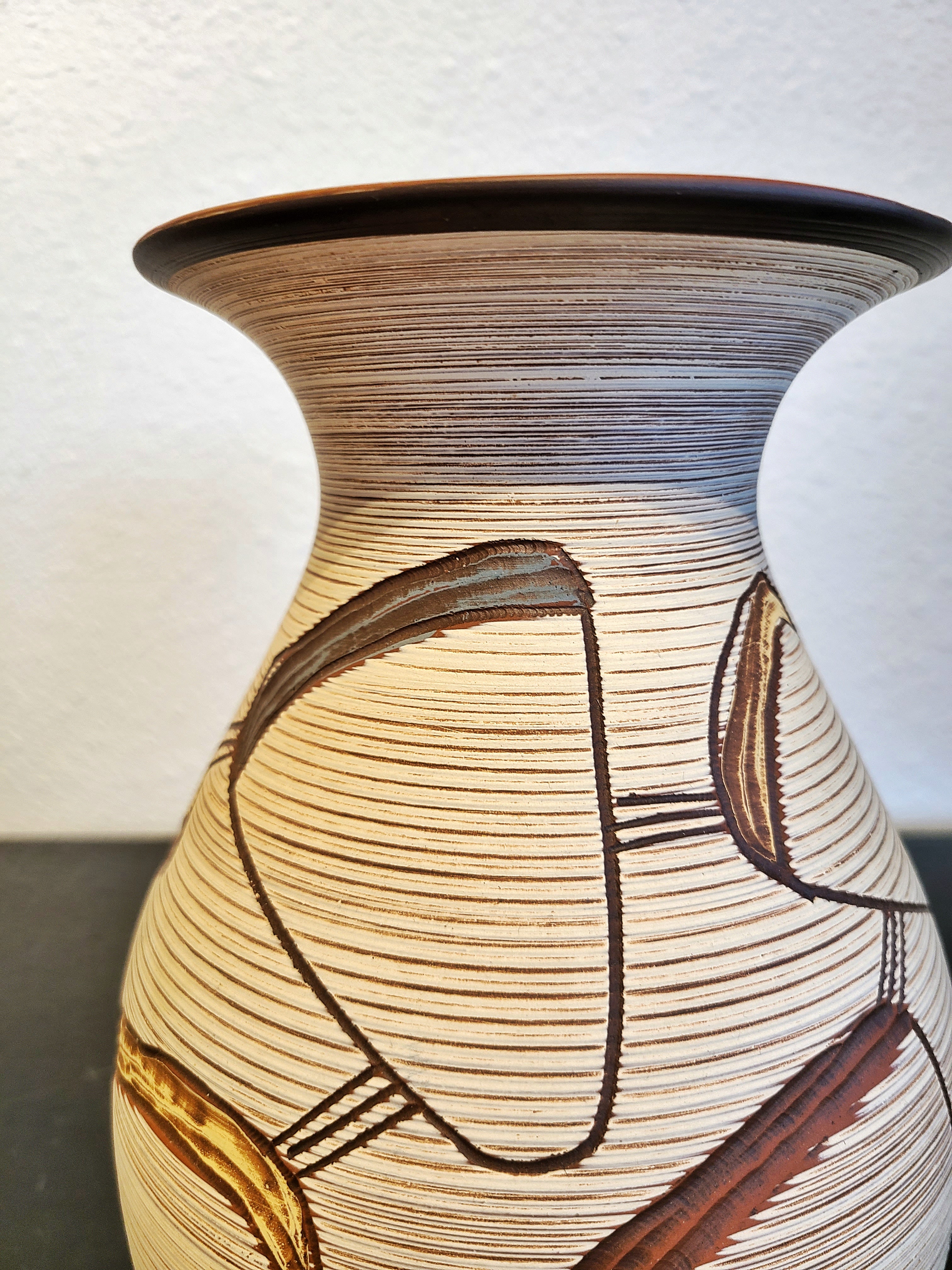 SAWA KERAMIK ‘TORINO’ DÉCOR “KLINKER” VASE Nr. 209/25