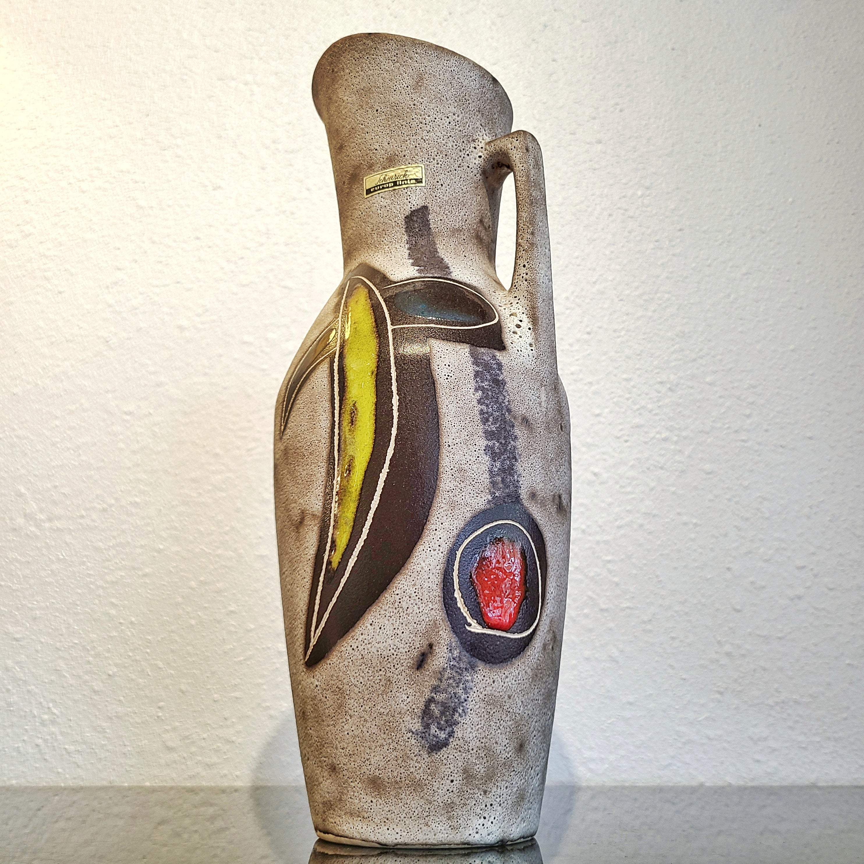 TALL SCHEURICH FRUIT MOTIF PITCHER VASE Nr. 403/35