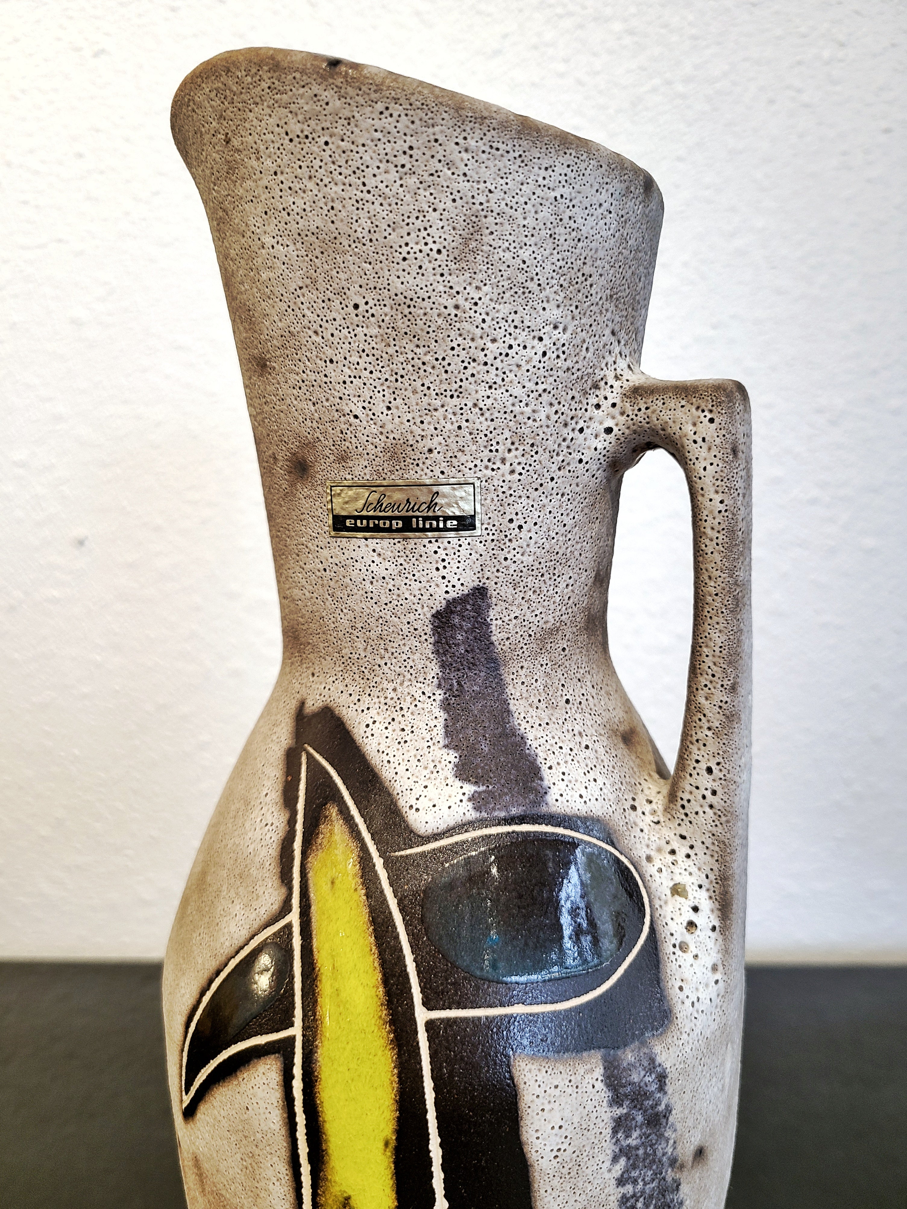 TALL SCHEURICH FRUIT MOTIF PITCHER VASE Nr. 403/35