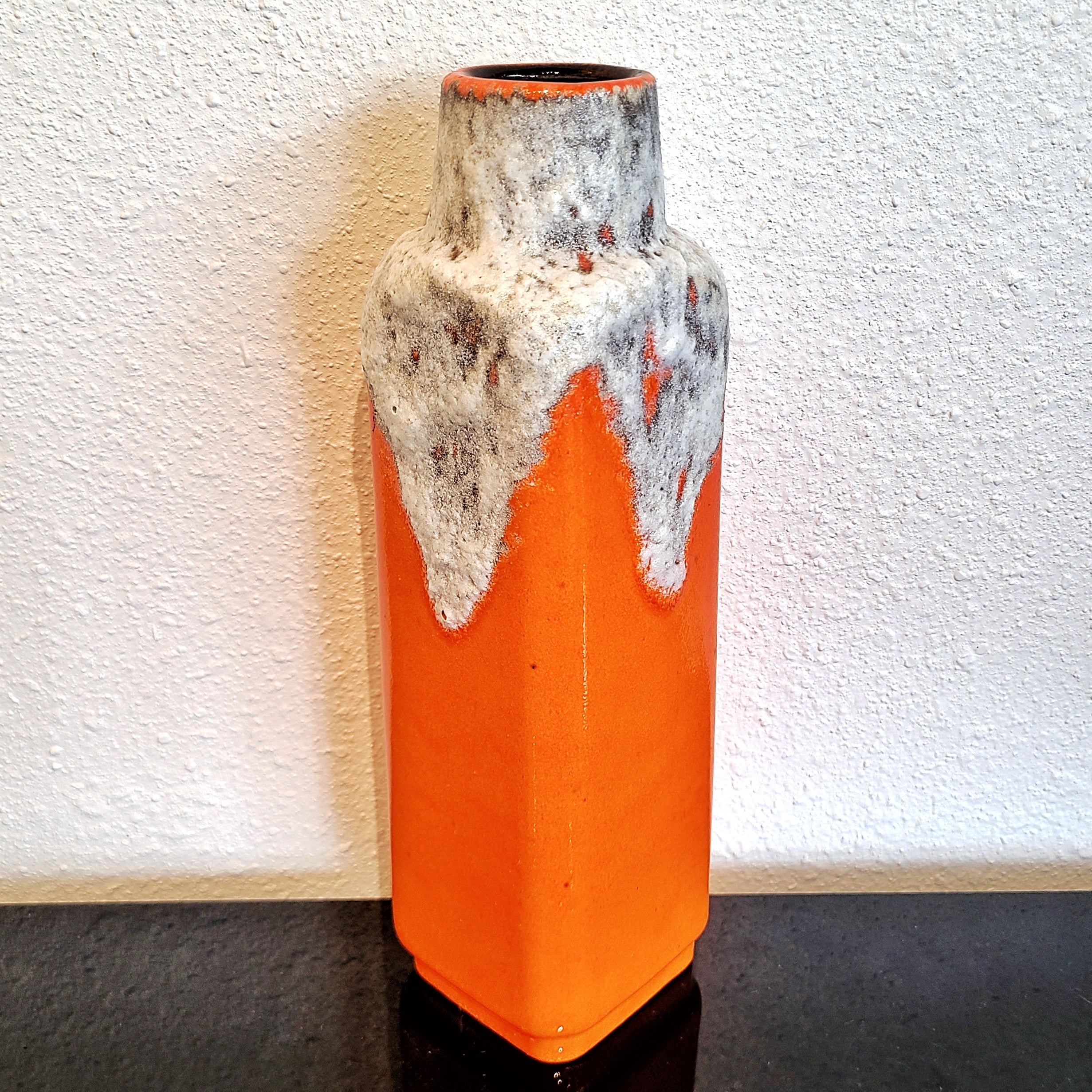 TANGERINE Ü-KERAMIK FAT LAVA VASE Nr. 1438/30