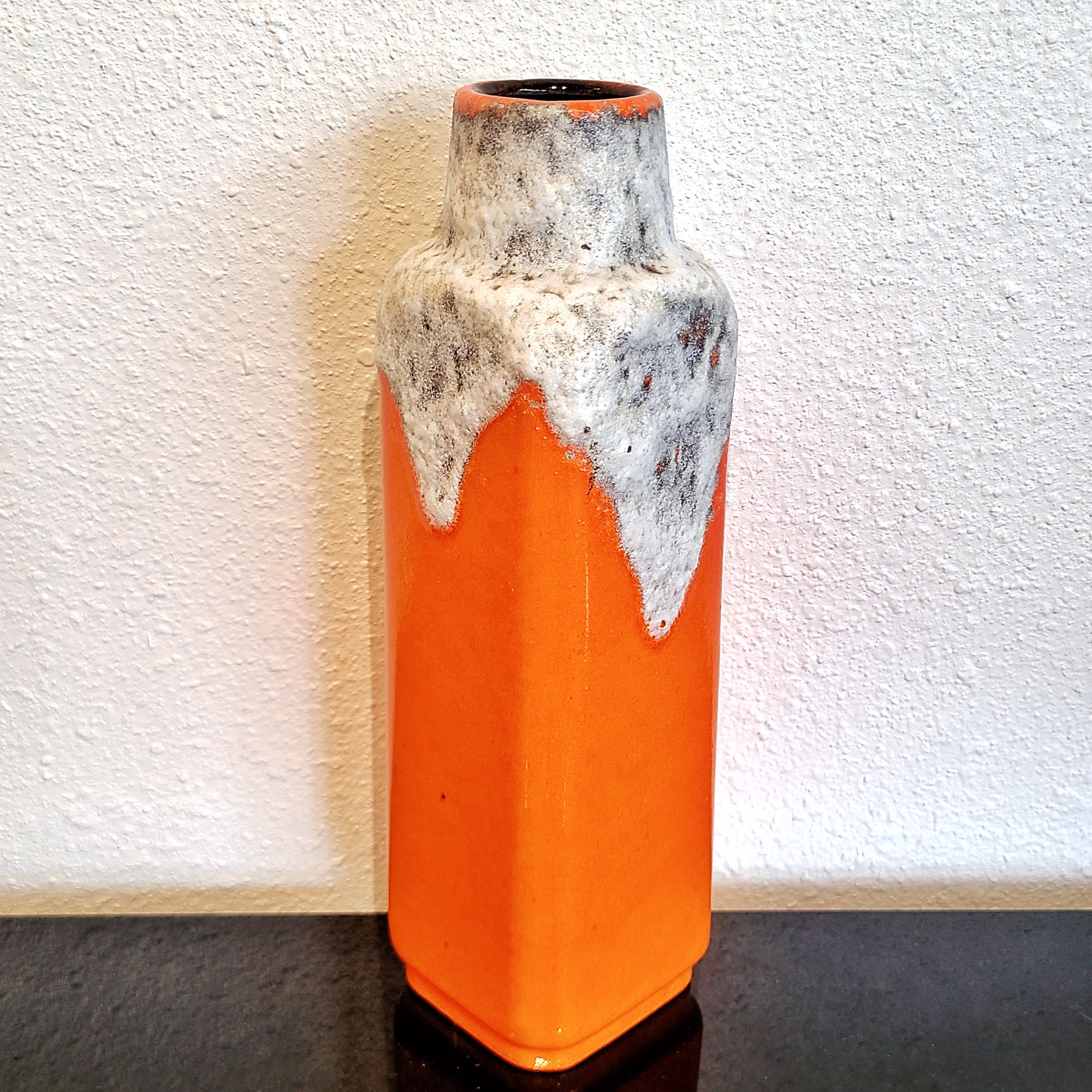 TANGERINE Ü-KERAMIK FAT LAVA VASE Nr. 1438/30