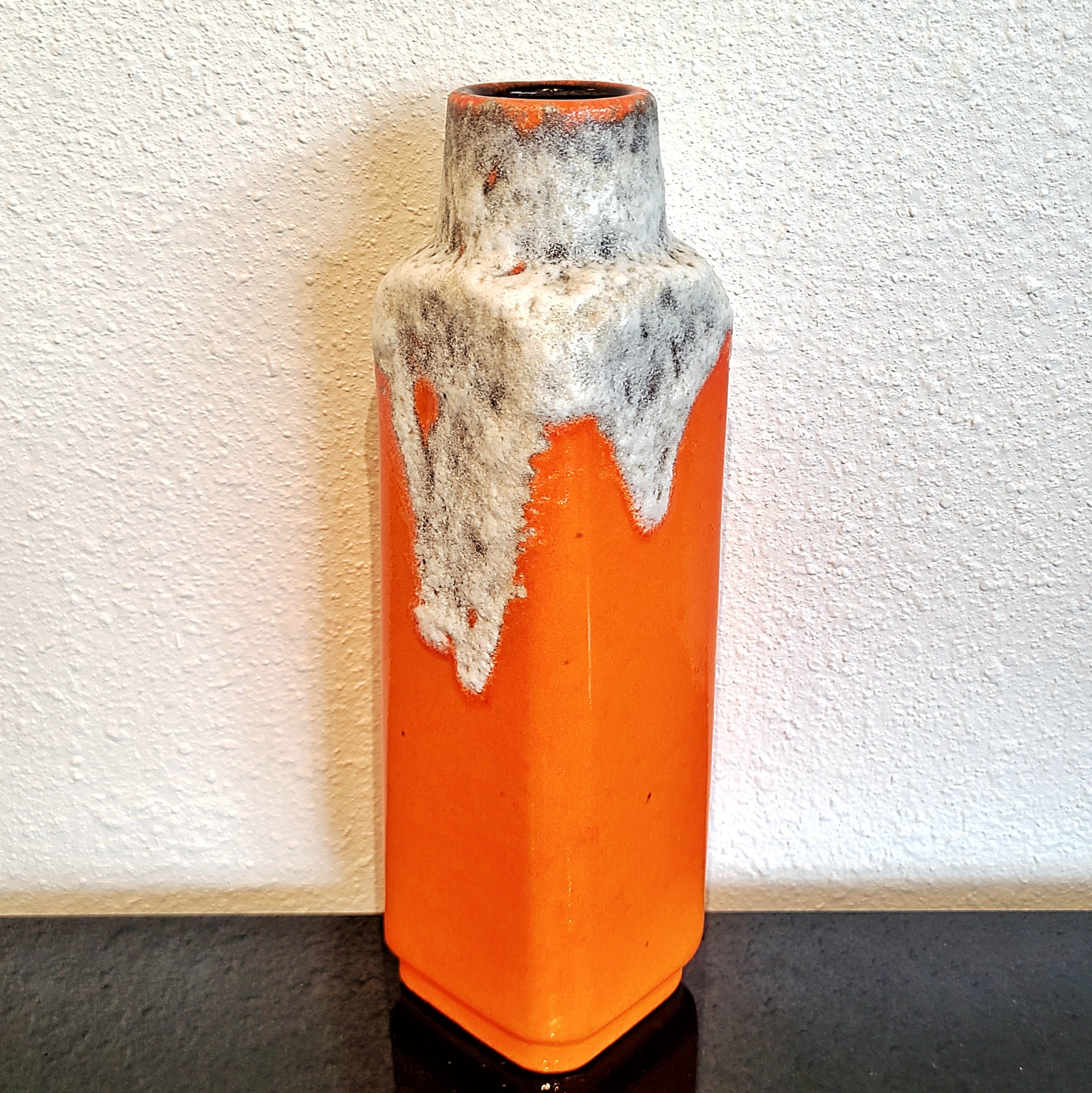 TANGERINE Ü-KERAMIK FAT LAVA VASE Nr. 1438/30