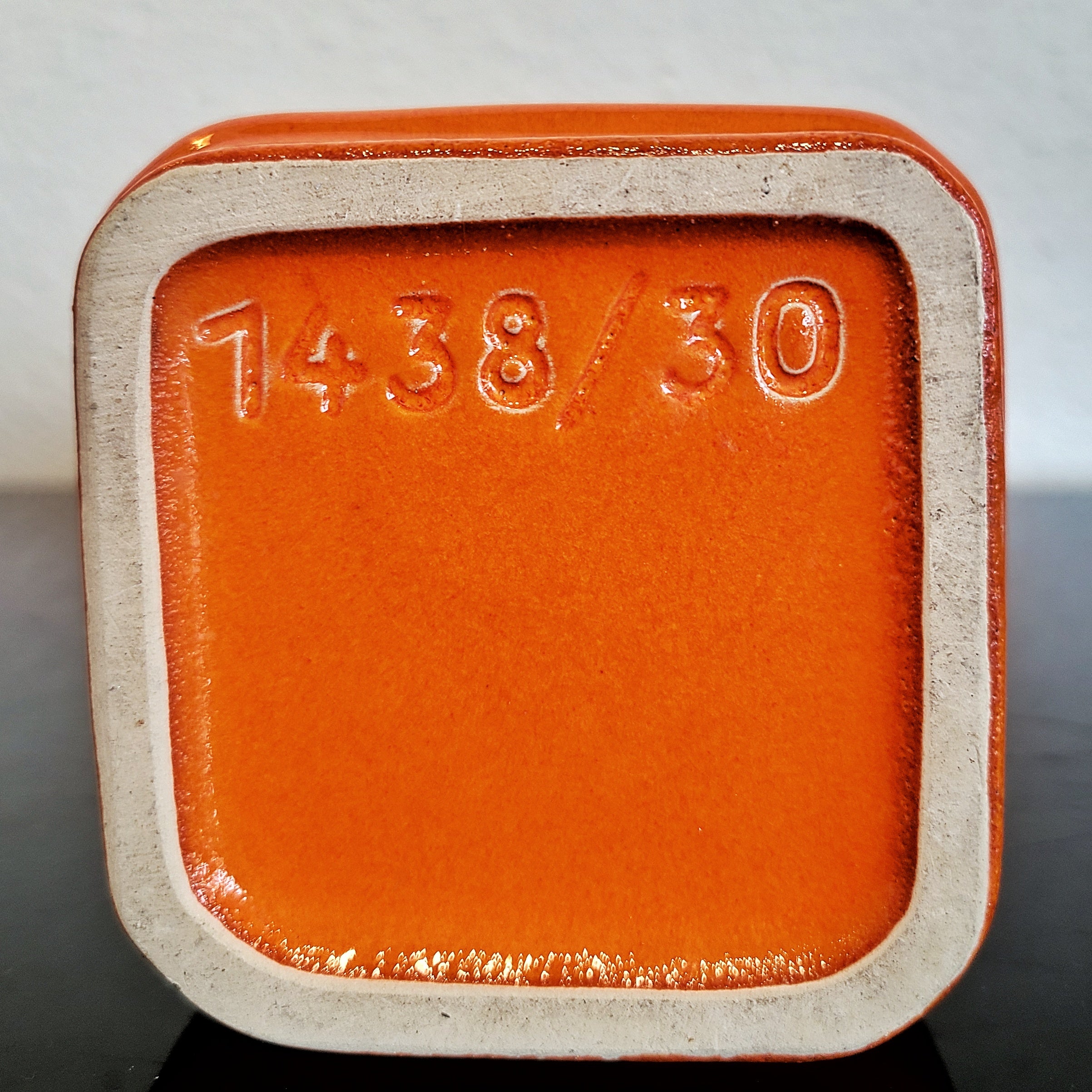 TANGERINE Ü-KERAMIK FAT LAVA VASE Nr. 1438/30