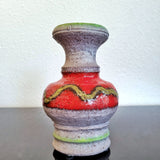 RED AND GREEN Ü-KERAMIK ‘STUDIO LINE’ VASE