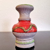 RED AND GREEN Ü-KERAMIK ‘STUDIO LINE’ VASE