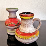 RED AND GREEN Ü-KERAMIK ‘STUDIO LINE’ VASE
