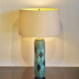 ALDO LONDI FOR BITOSSI TURQUOISE ‘ARGYLE’ TABLE LAMP