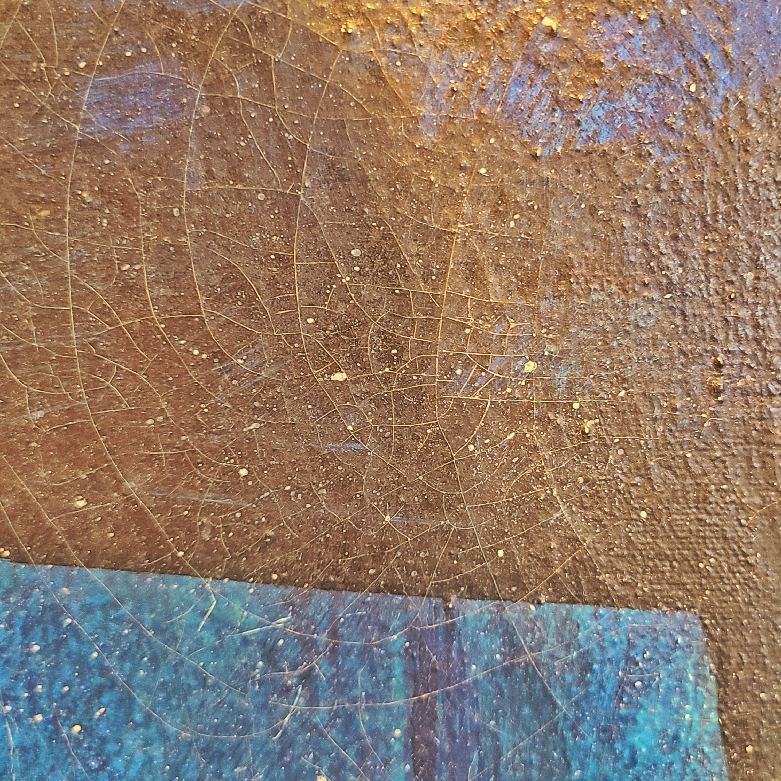 EQUESTRIAN ABSTRACT BY UNKNOWN GERMAN ARTIST (1960s)