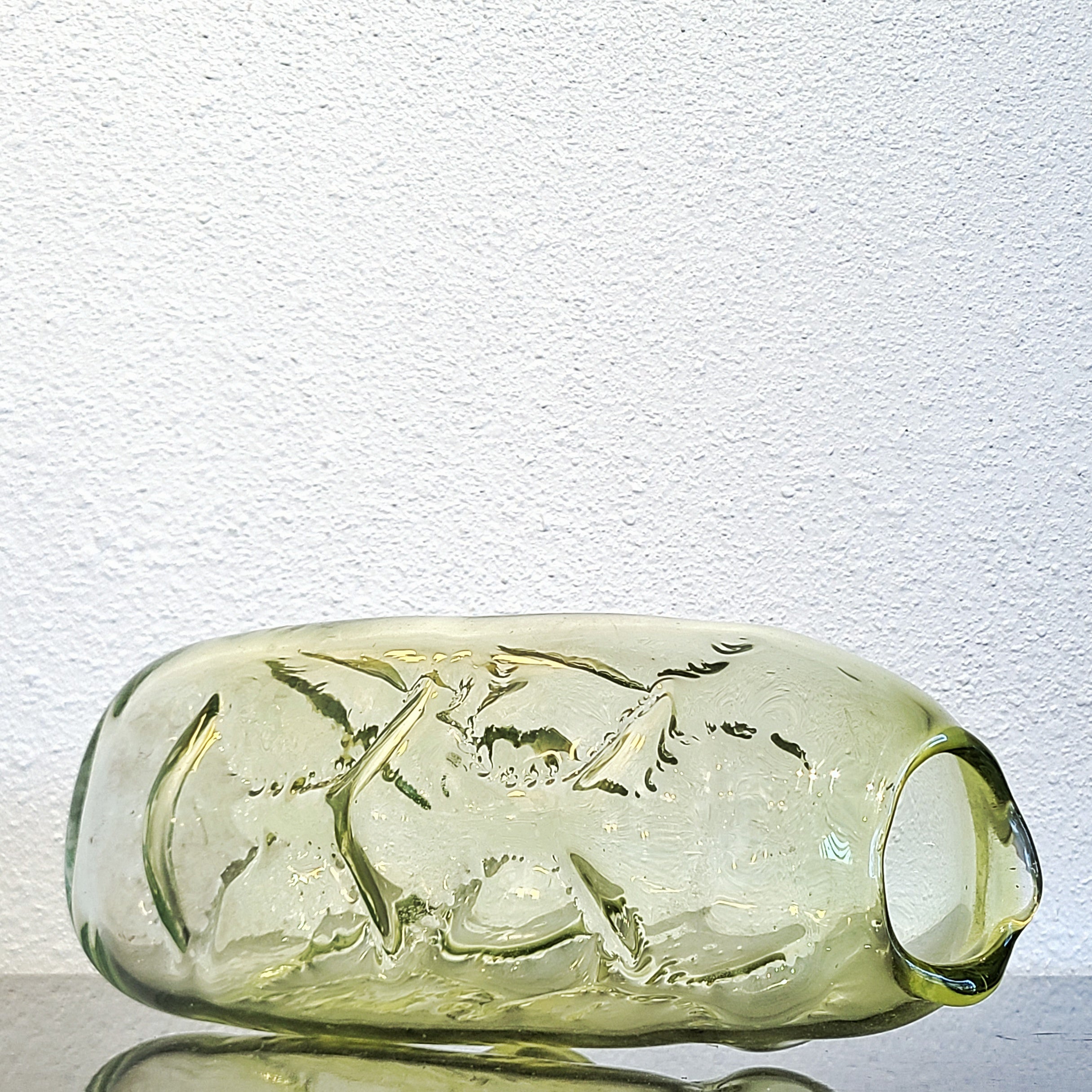 RARE WAYNE HUSTED BIOMORPHIC GLASS VASE Nr. 5422 FOR BLENKO