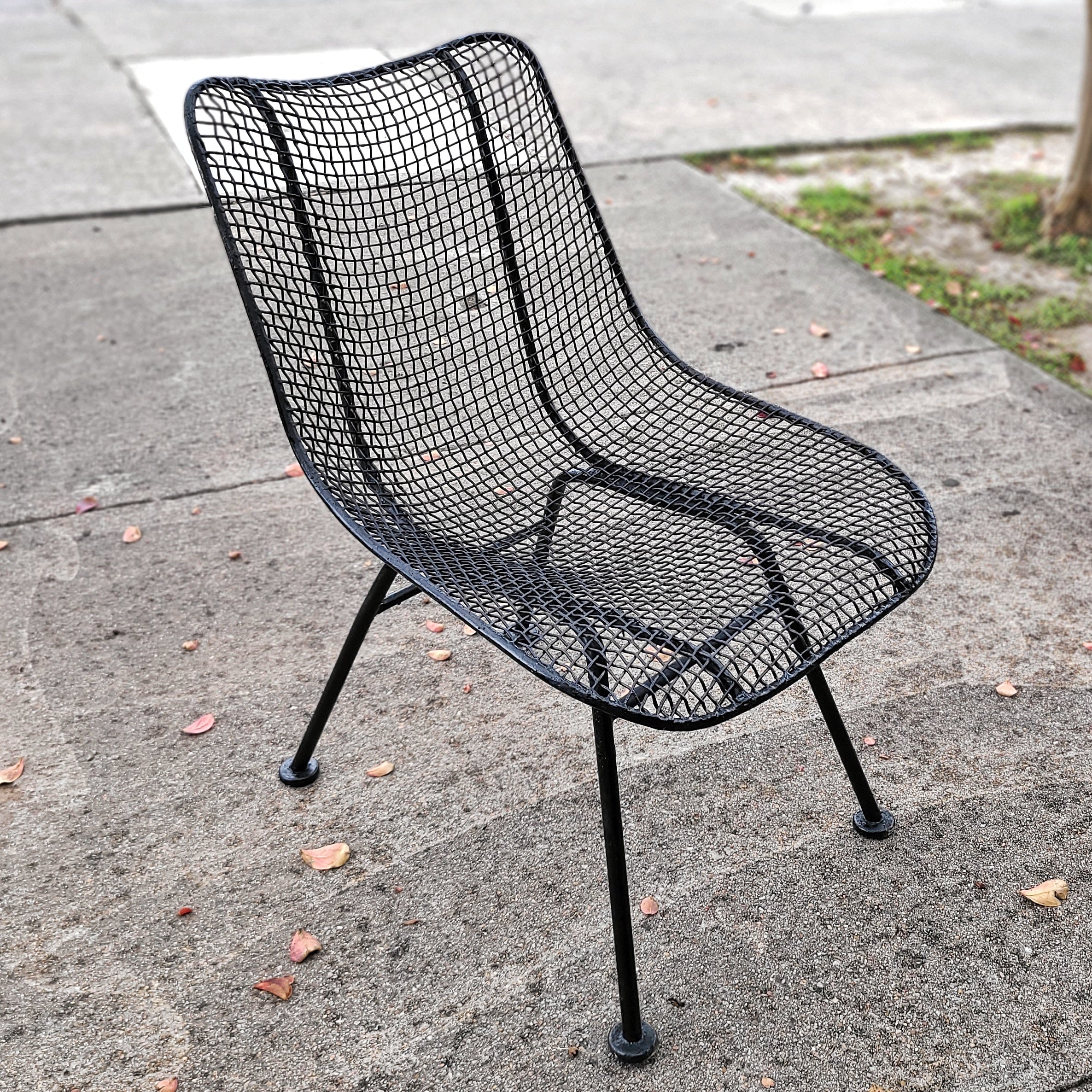 LOW ‘SCULPTURA’ SIDE CHAIRS BY RUSSEL WOODARD FOR WOODARD FURNITURE