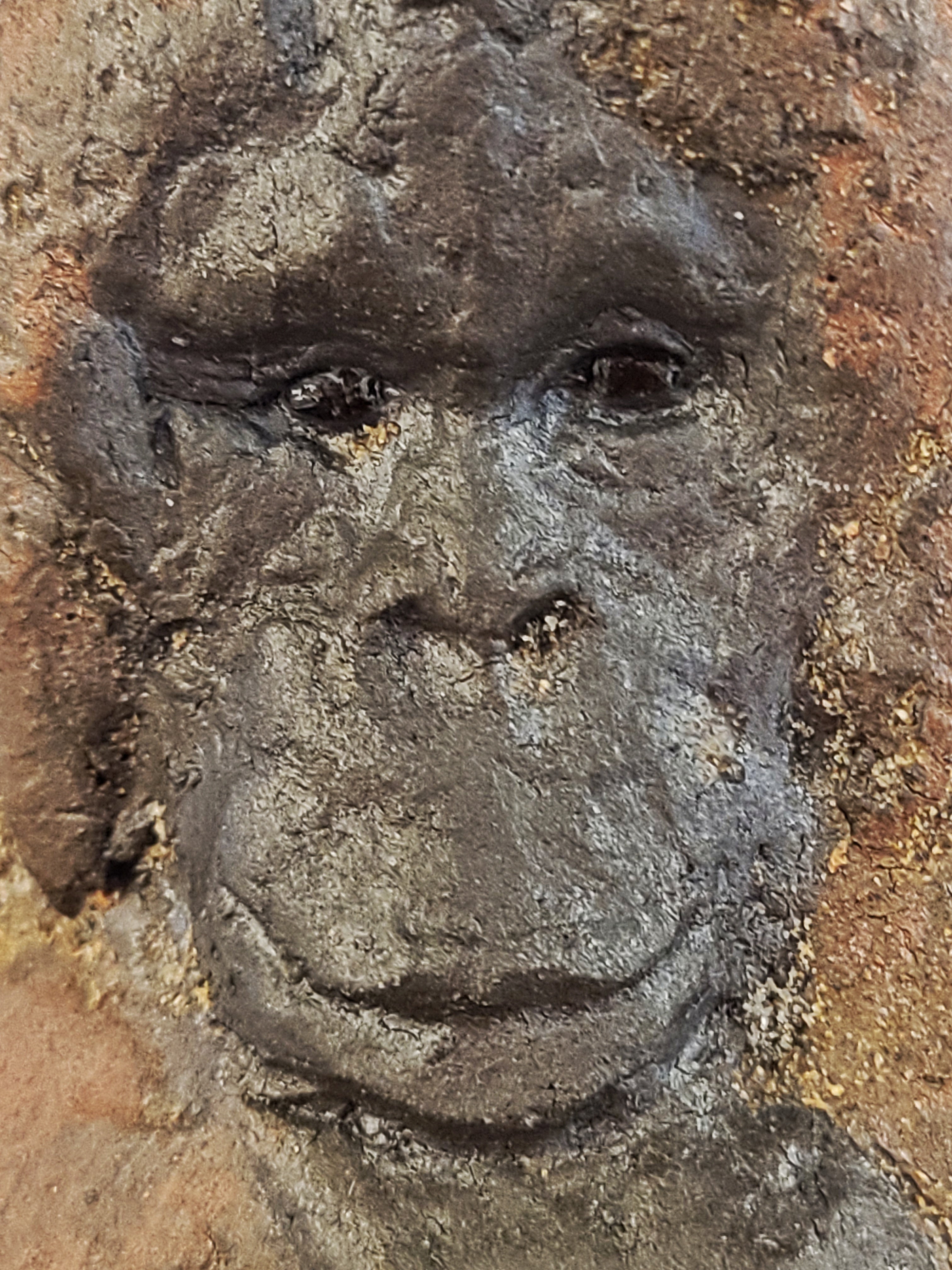 GERMAN STUDIO POTTERY GORILLA SCULPTURE