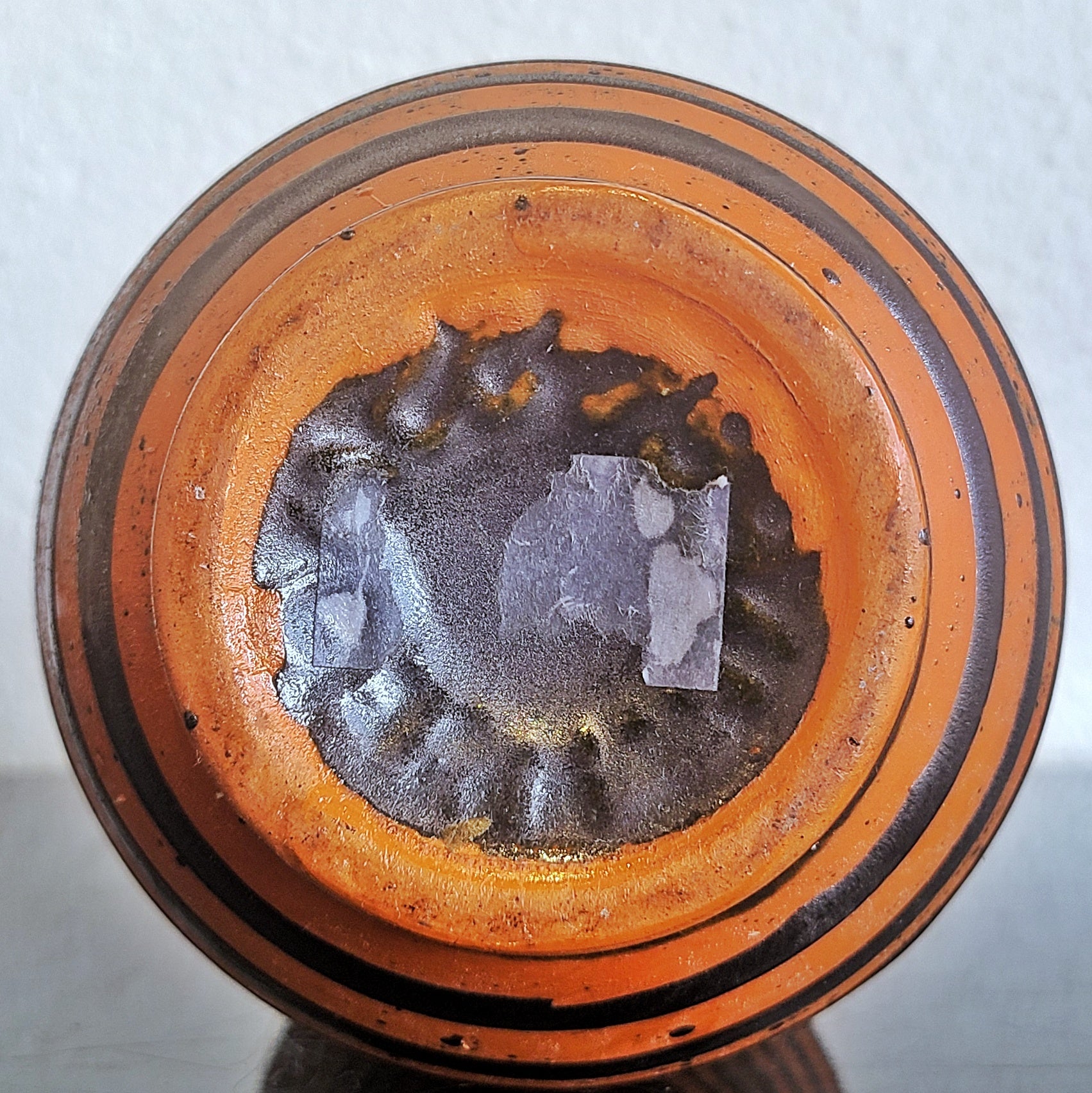 RUST ORANGE ‘ANKARA’ FUNNEL-MOUTH VASE BY HELMUT SCHOLTIS FOR CARSTENS