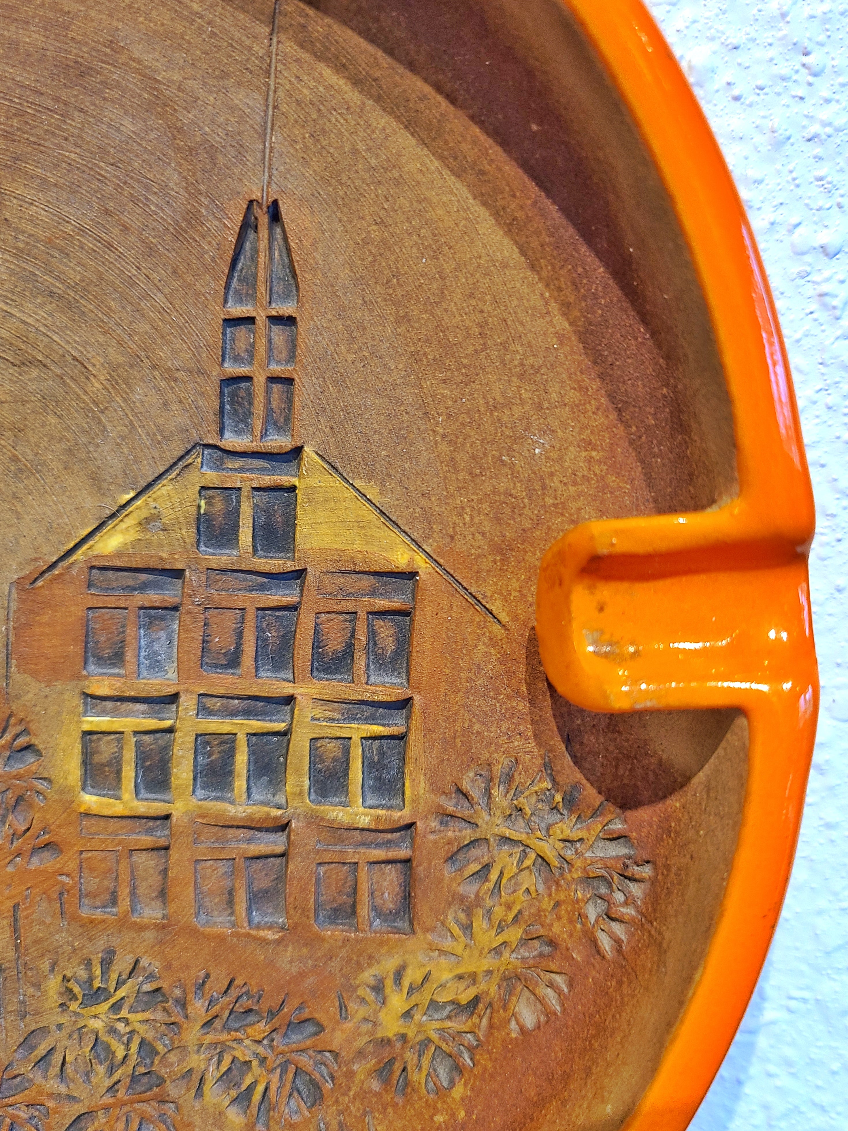 LARGE BITOSSI ‘CAMPUS’ DÉCOR ASHTRAY (NEVER USED)