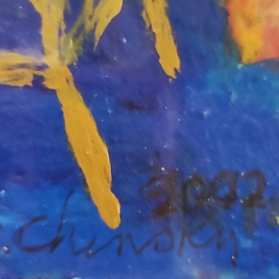 ‘AFTER HOURS SESSION’ MIXED MEDIA ON RAG PAPER BY SHERMAN CHINSKY (2002)