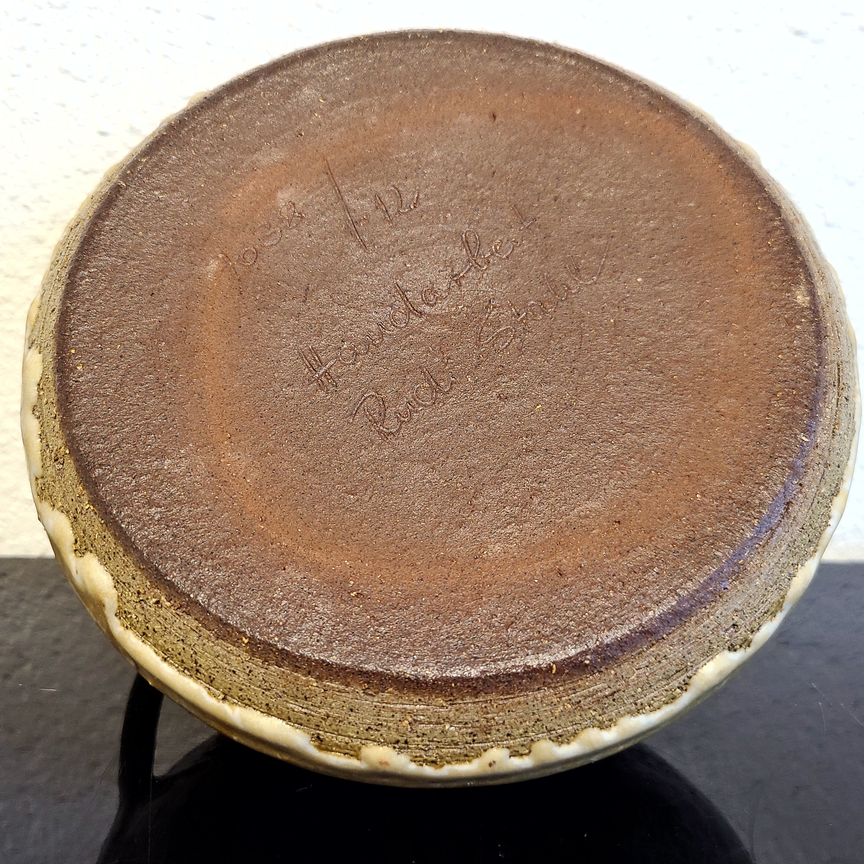 RUDI STAHL STUDIO POTTERY “UFO” VASE Nr. 7038/12