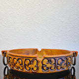 BORGINI ASHTRAY WITH IRON RINGS BY BAGNI CERAMICHE FOR RAYMOR