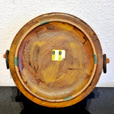 BORGINI ASHTRAY WITH IRON RINGS BY BAGNI CERAMICHE FOR RAYMOR