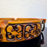 BORGINI ASHTRAY WITH IRON RINGS BY BAGNI CERAMICHE FOR RAYMOR