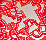 GEOMETRIC ABSTRACT BY FREDERIC M. FAILLACE (1970s)
