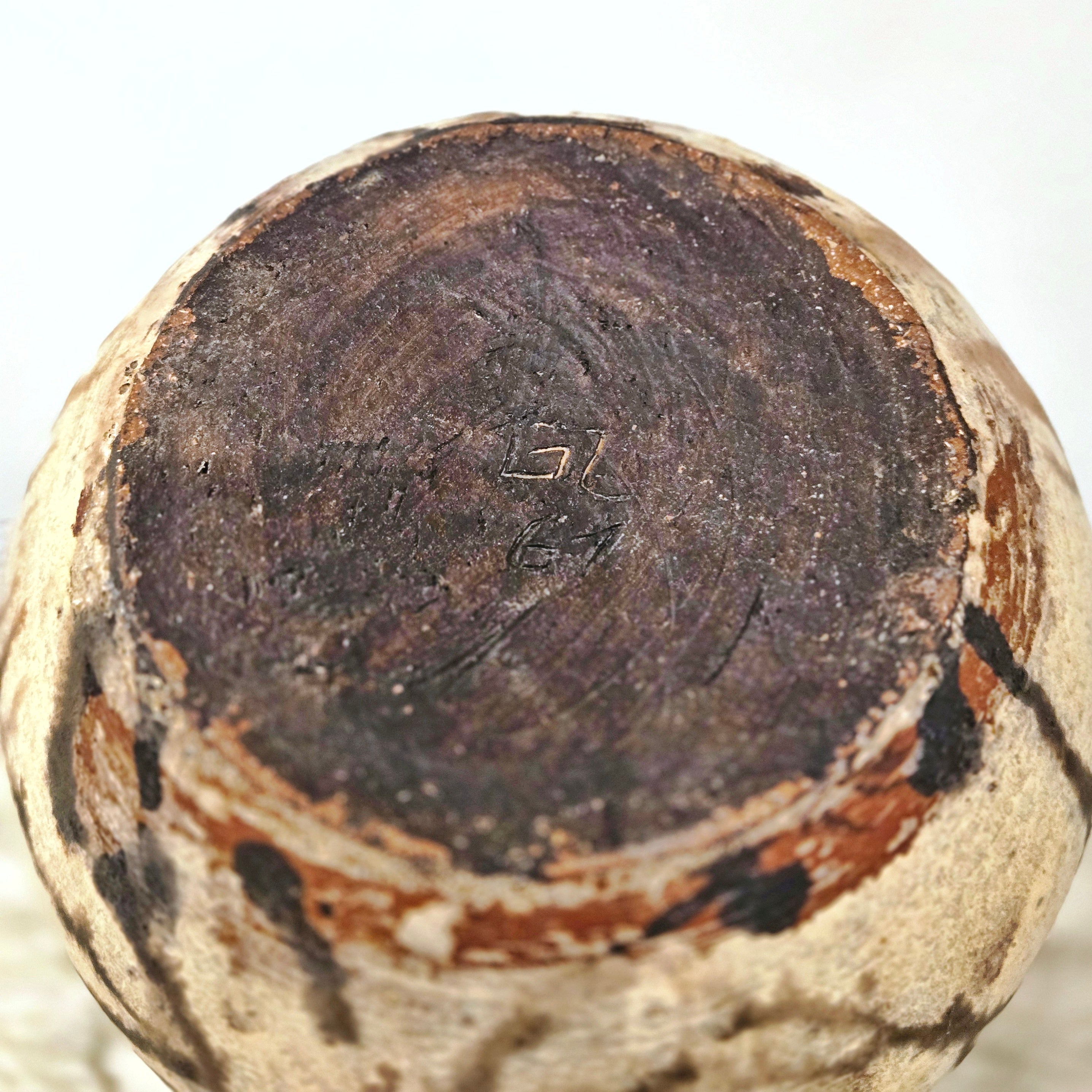 EARLY GERHARD LIEBENTHRON STUDIO POTTERY MOON VASE (1969)