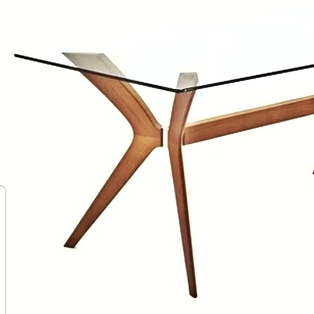TEMPERED-GLASS-TOP ‘TOKYO’ DINING TABLE BY FABIO Di BARTOLOMEI FOR CALLIGARIS, ITALY