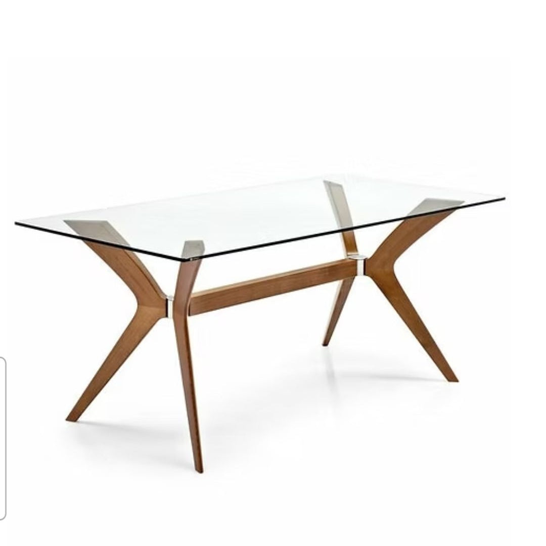 TEMPERED-GLASS-TOP ‘TOKYO’ DINING TABLE BY FABIO Di BARTOLOMEI FOR CALLIGARIS, ITALY