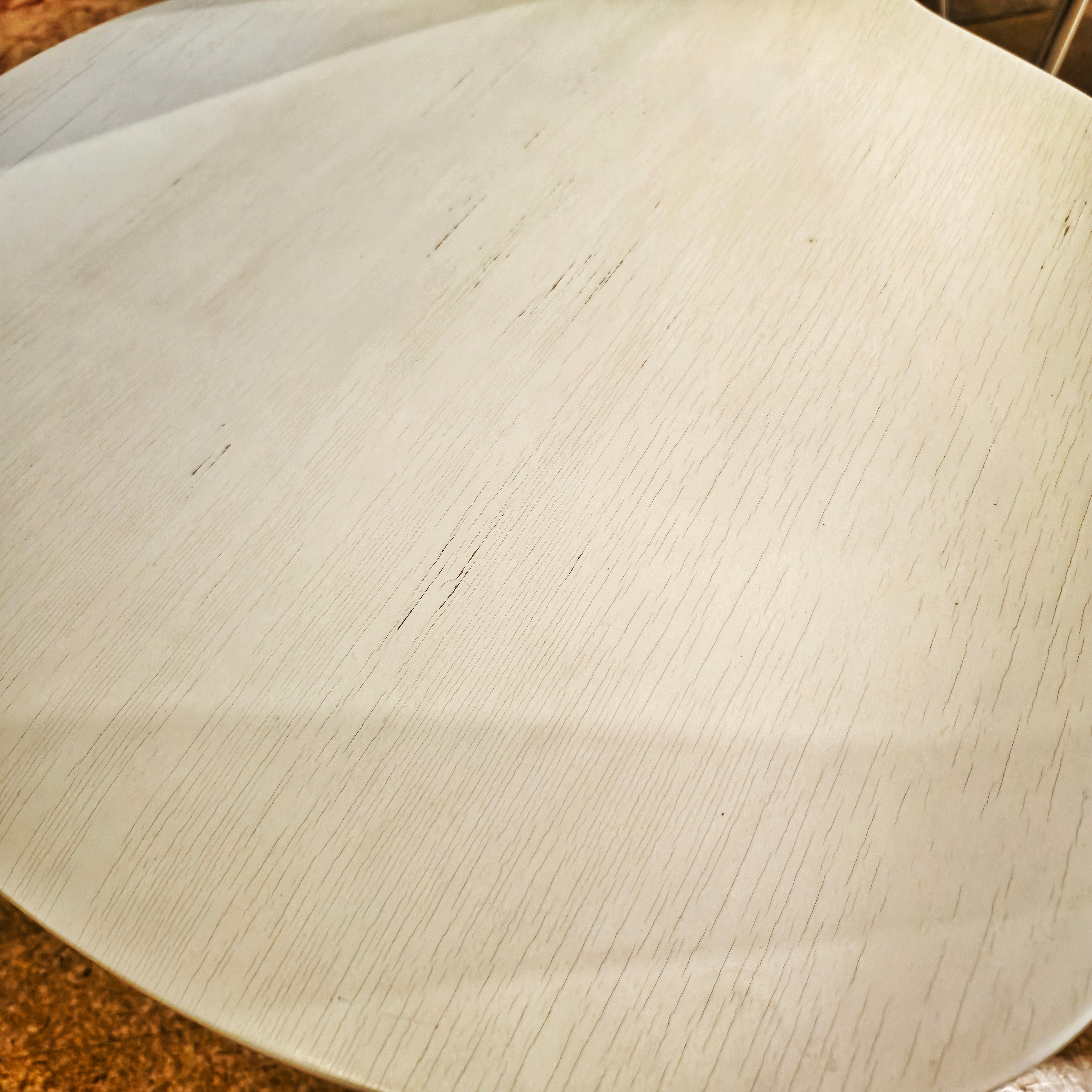 SET OF FOUR WHITE LACQUER STACKING CHAIRS BY NORMAN CHERNER