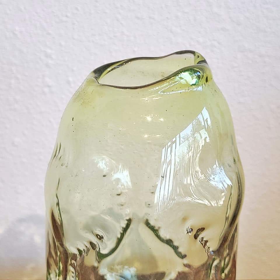 RARE WAYNE HUSTED BIOMORPHIC GLASS VASE Nr. 5422 FOR BLENKO