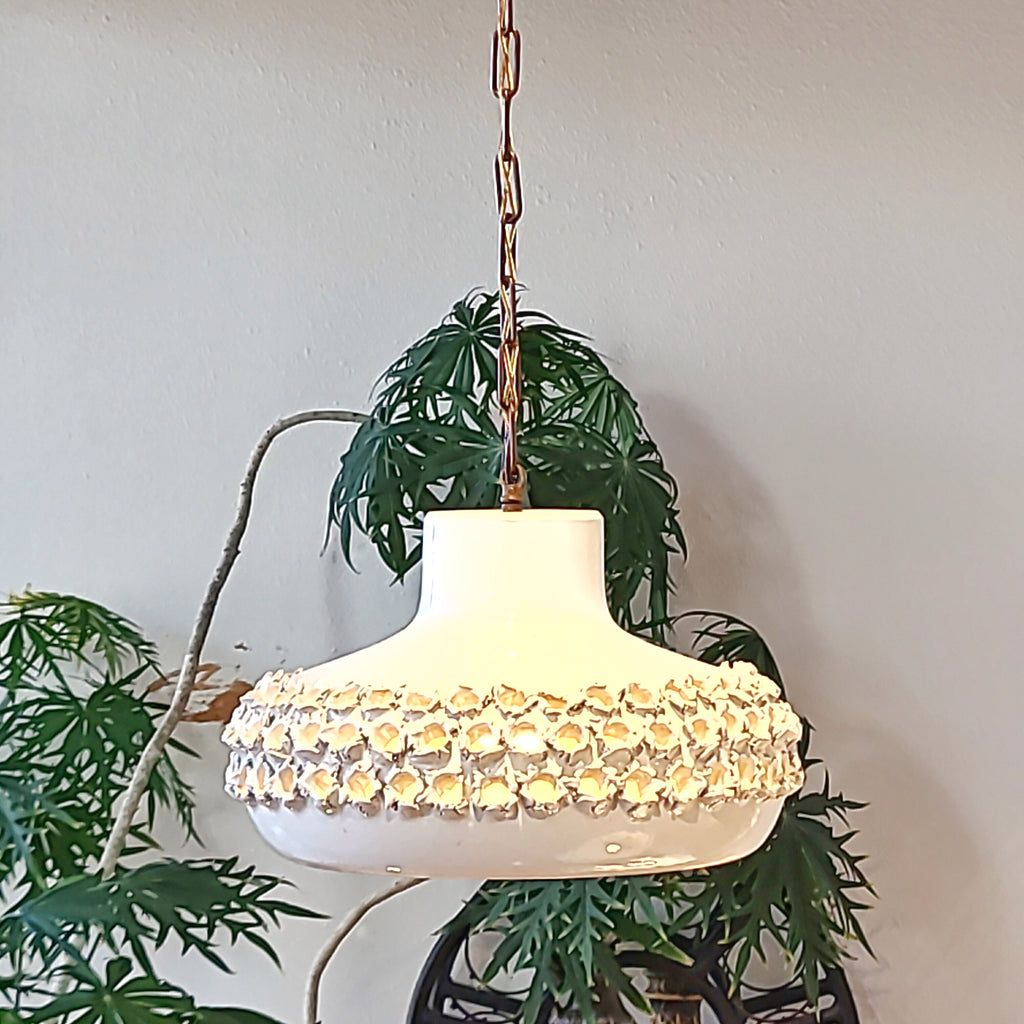 STONEWARE LIGHT FIXTURE BY AKSEL LARSEN FOR AXELLA (DENMARK