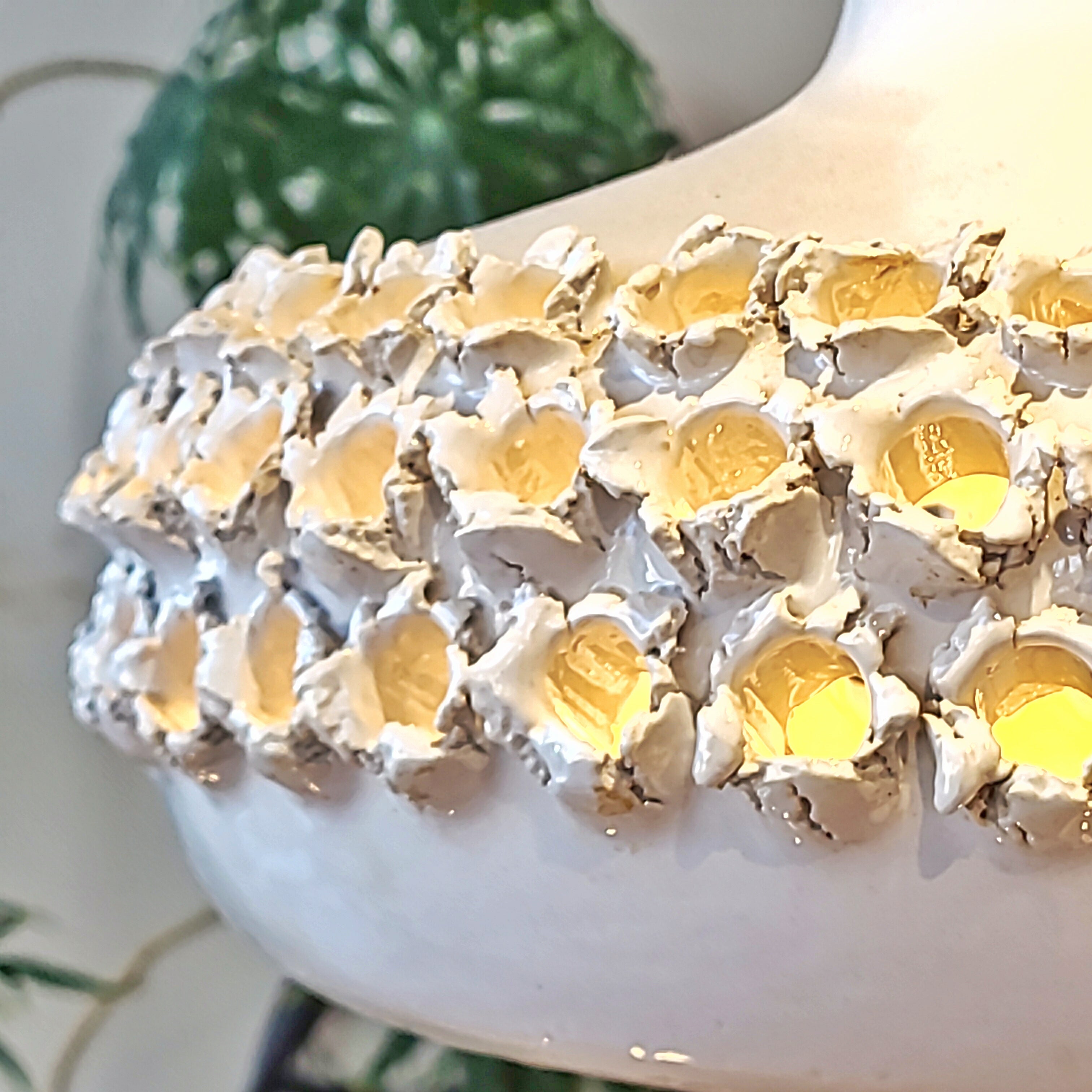 STONEWARE LIGHT FIXTURE BY AKSEL LARSEN  FOR AXELLA (DENMARK)