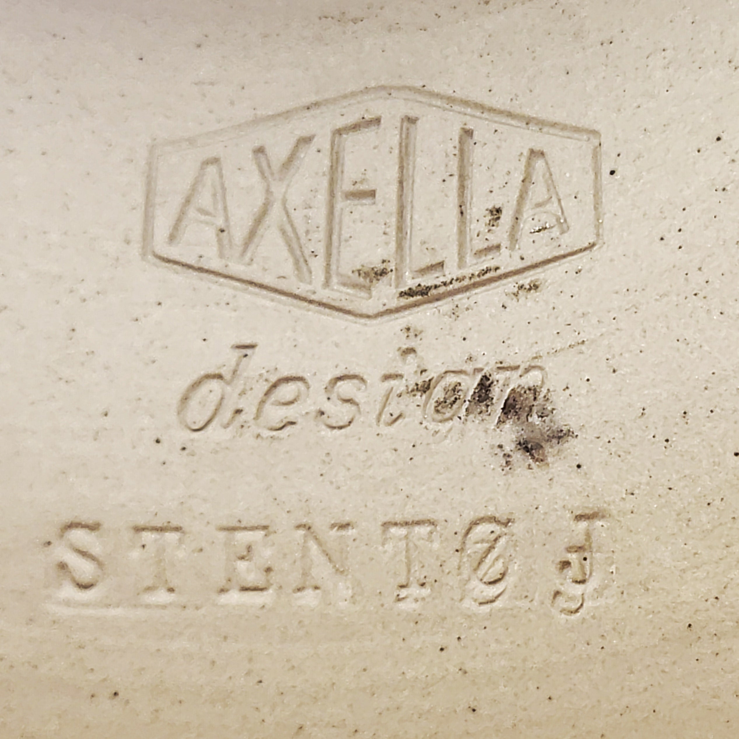 STONEWARE LIGHT FIXTURE BY AKSEL LARSEN  FOR AXELLA (DENMARK)