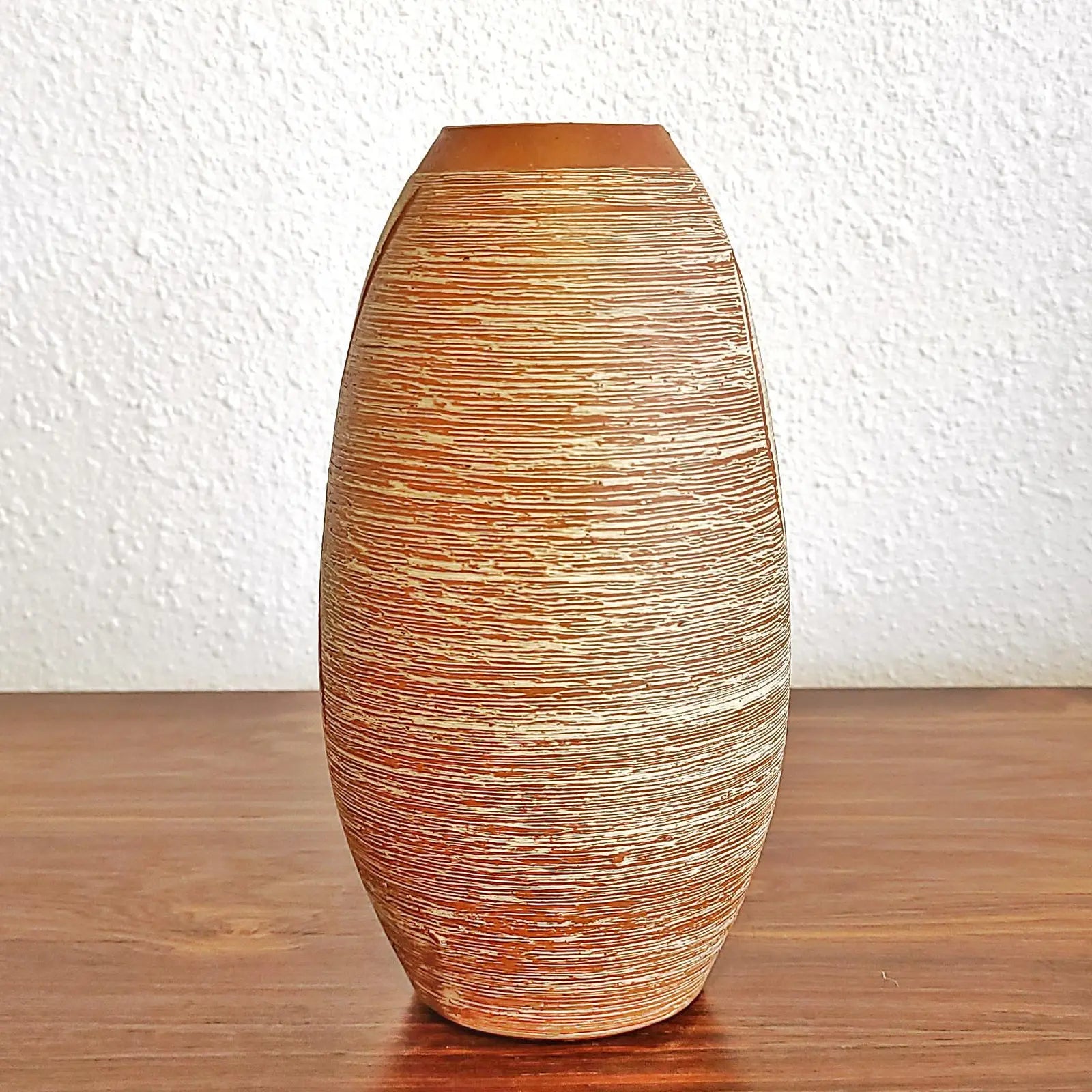 UNKNOWN “KLINKER” VASE WITH BAMBOO DÉCOR
