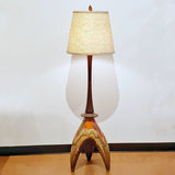 CERAMIC FLOOR LAMP IN THE STYLE OF MAURICE CHALVIGNAC