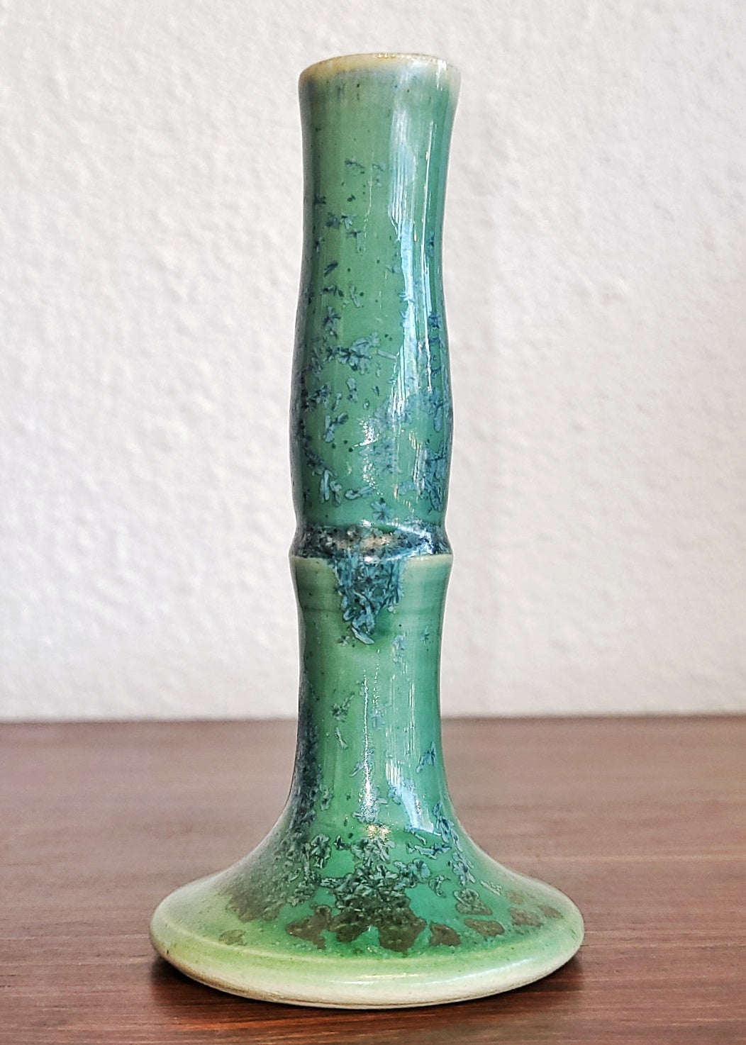 SCHMIDT-TUMMELEY CRYSTALLINE BUD VASE FOR JUIST (1960s)