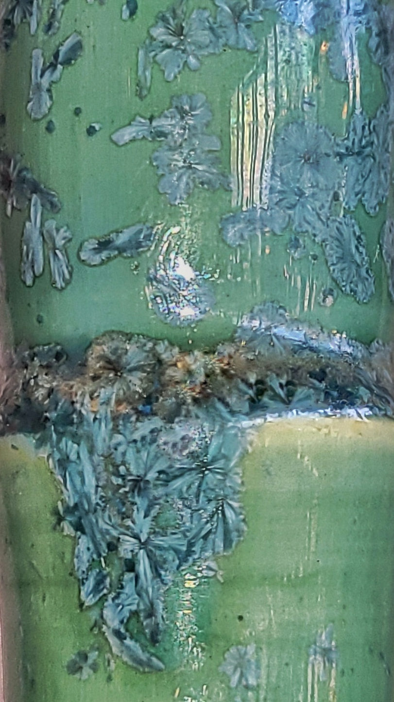 SCHMIDT-TUMMELEY CRYSTALLINE BUD VASE FOR JUIST (1960s)