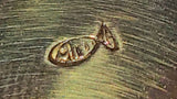 LONG VEB FISHLAND ENAMEL ON BRASS BOWL