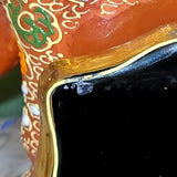 JAPANESE KUTANI SATSUMA MORIAGE ELEPHANT BOOKENDS