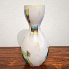 GUIDO GAMBONE GOURD SHAPED CRACKLE-GLAZE VASE (REPAIRED)