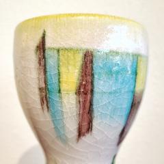 GUIDO GAMBONE GOURD SHAPED CRACKLE-GLAZE VASE (REPAIRED)