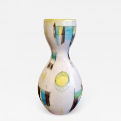 GUIDO GAMBONE GOURD SHAPED CRACKLE-GLAZE VASE (REPAIRED)
