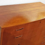 BOW-FRONT CHEST OF DRAWERS