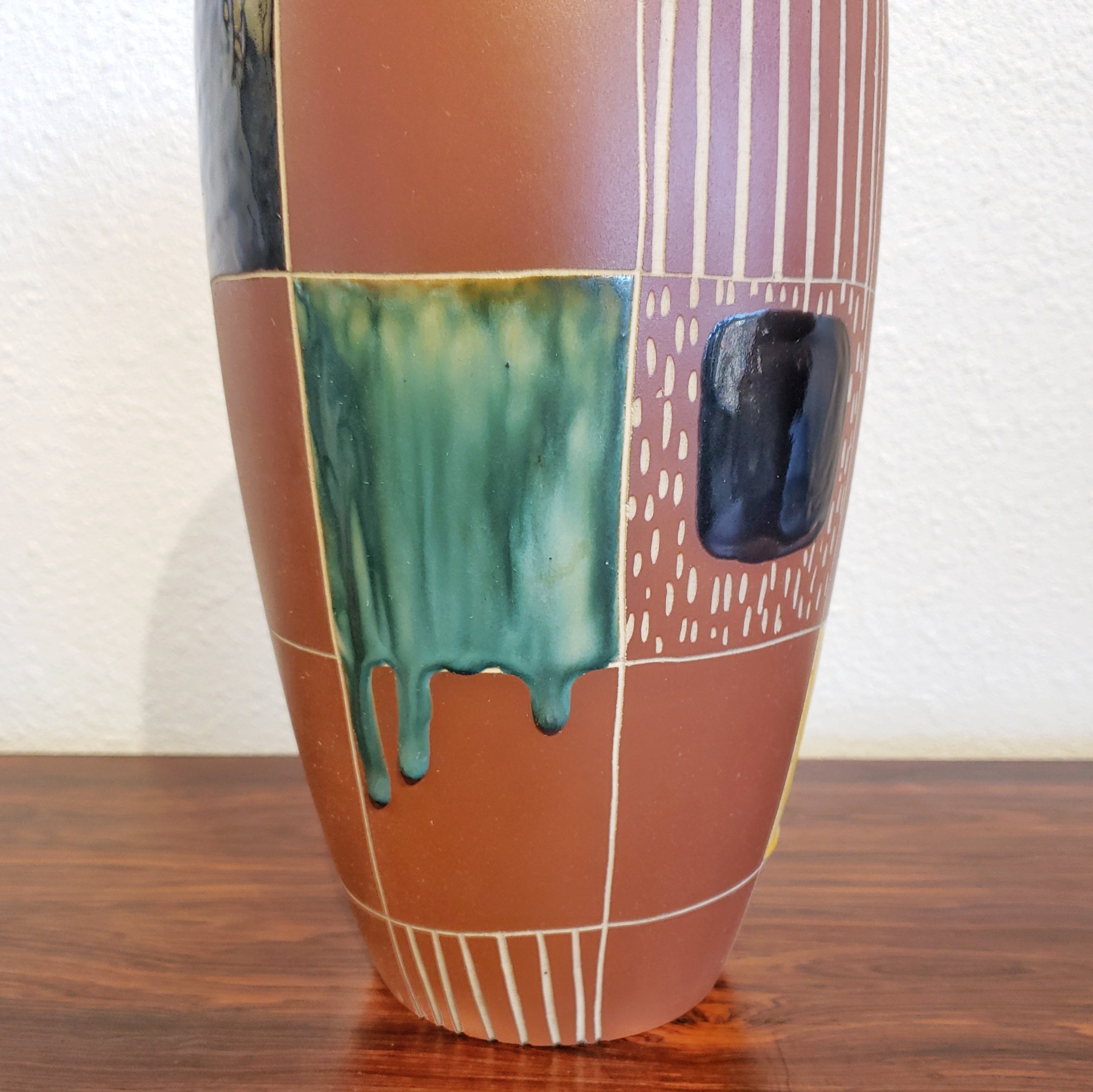 BODO MANS ‘KUBA’ VASE 2001/30 FOR MAREI KERAMIK (RARE)