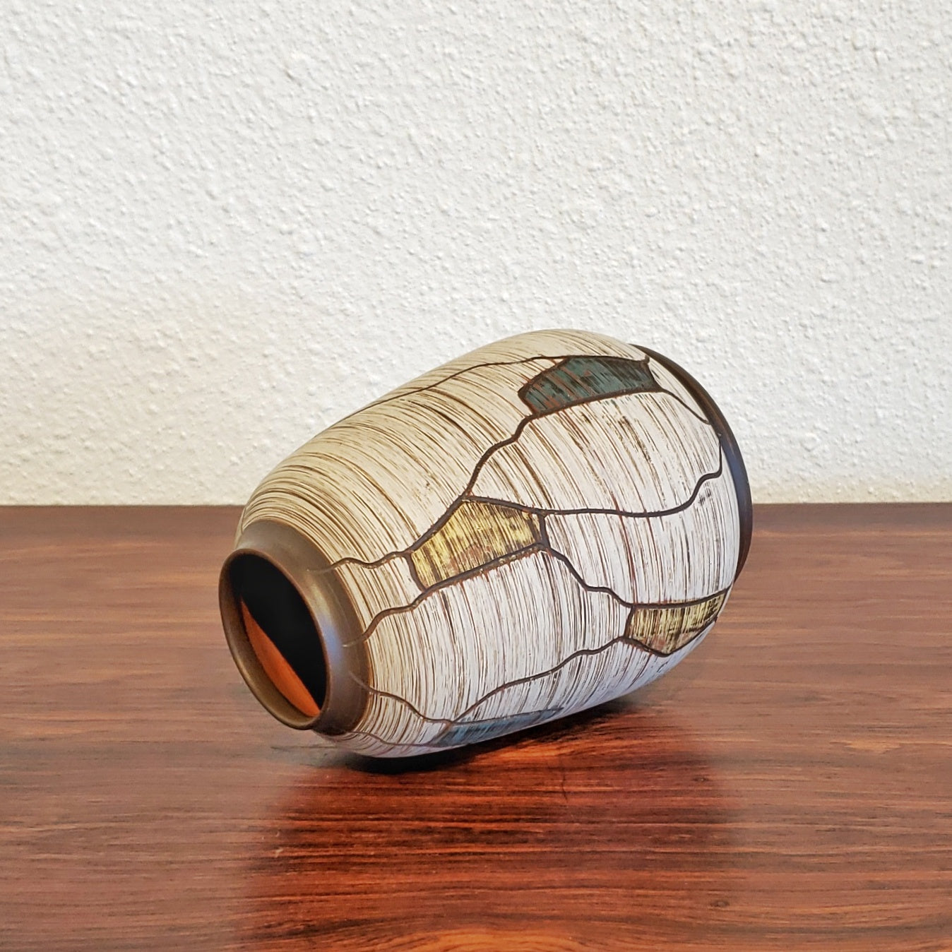 SAWA-KERAMIK ‘NAPOLI’ DÉCOR “KLINKER” VASE Nr. 234/15