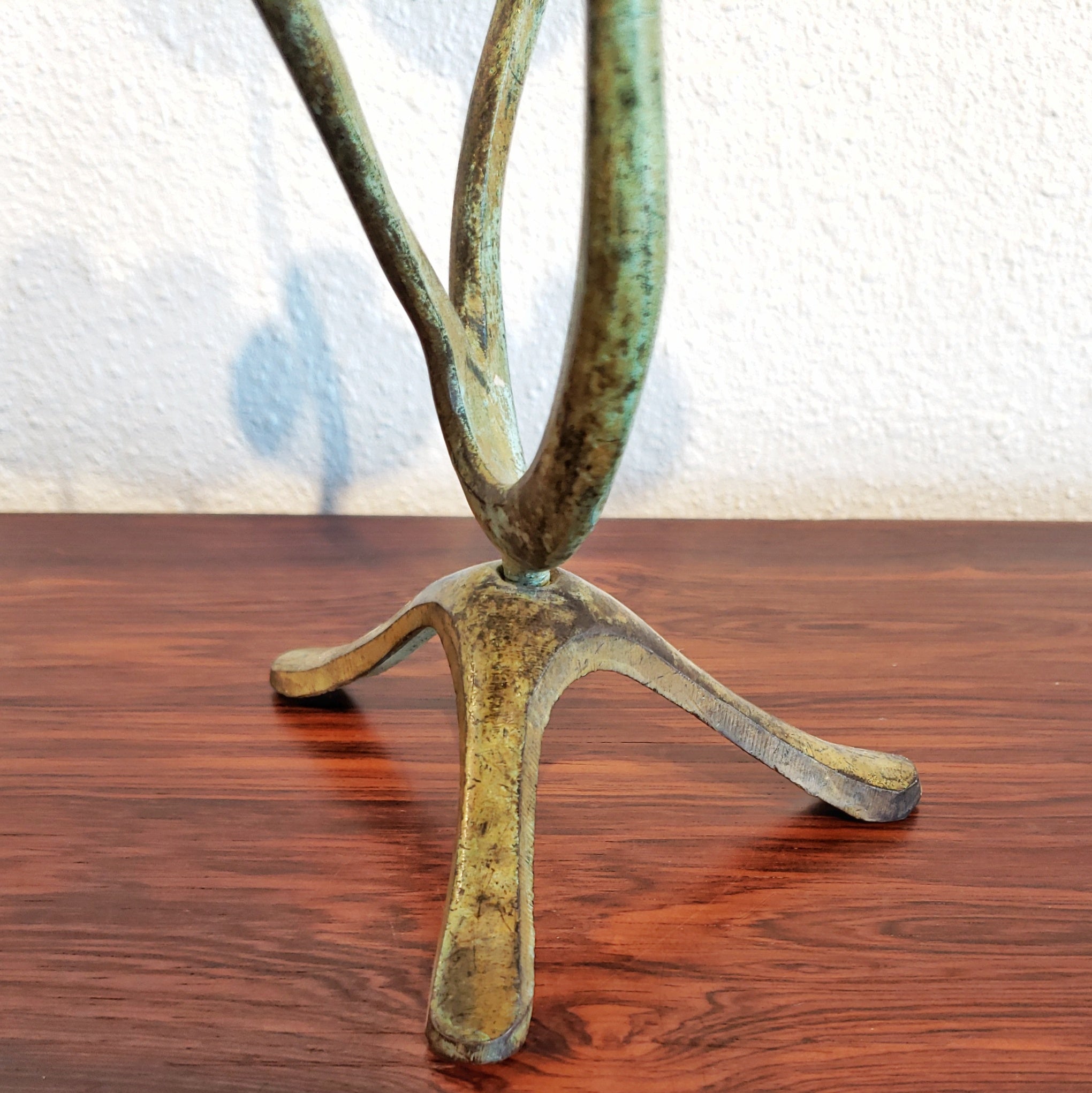 1950s BIOMORPHIC METAL CANDELABRA
