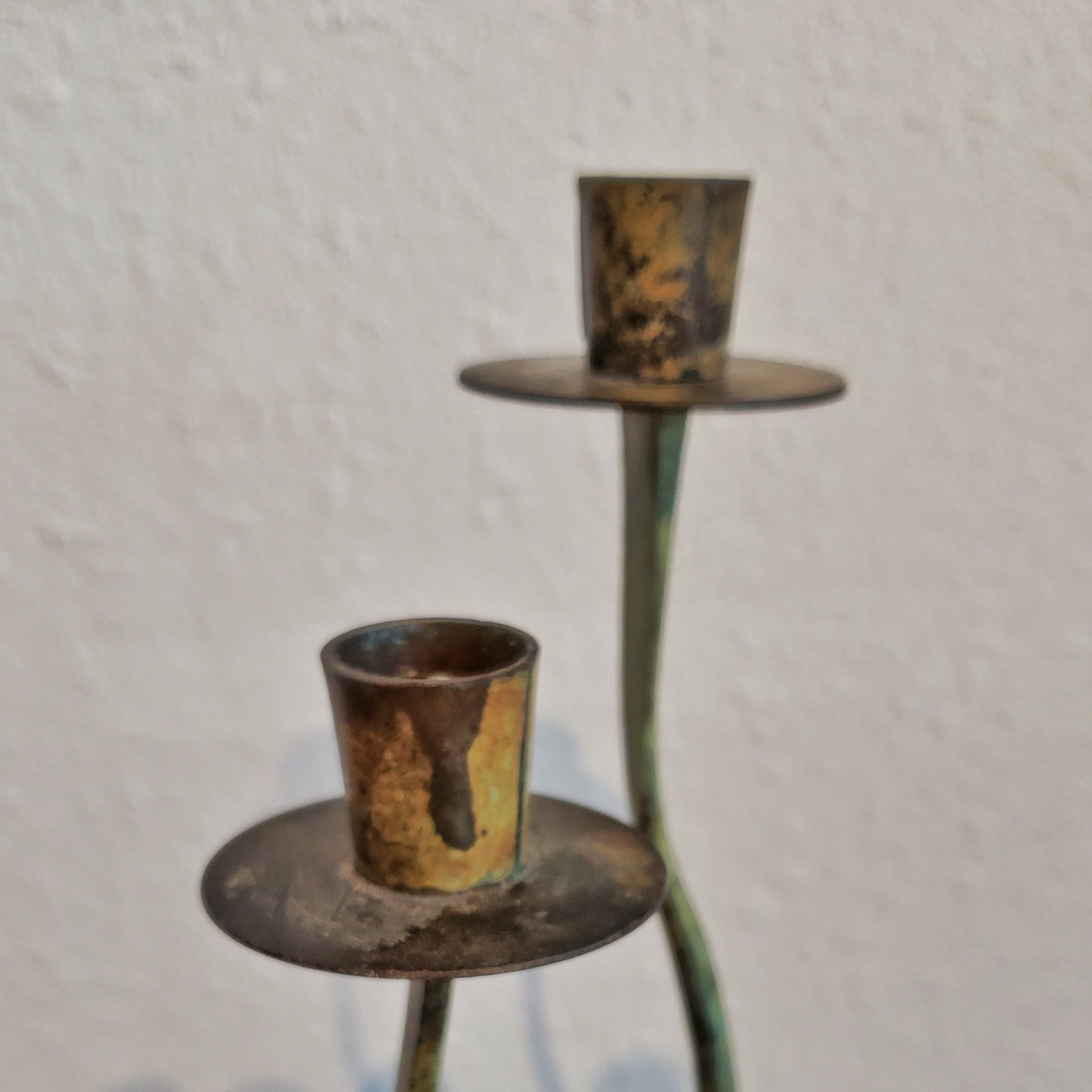 1950s BIOMORPHIC METAL CANDELABRA