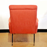 1950s ITALIAN LOUNGE CHAIR IN THE STYLE OF MARCO ZANUSO