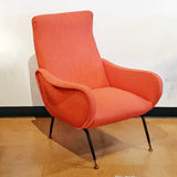 1950s ITALIAN LOUNGE CHAIR IN THE STYLE OF MARCO ZANUSO