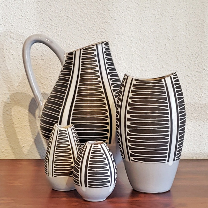 1950s LIESEL SPORNHAUER ‘HAIGER’ FISH-MOUTH VASE 101/21 FOR SCHLOSSBERG